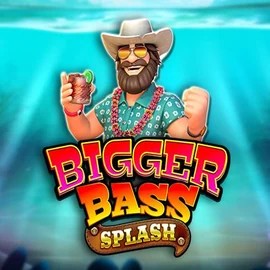 Bigger Bass Splash online game logo by Pragmatic Play on tikitakascasino.com